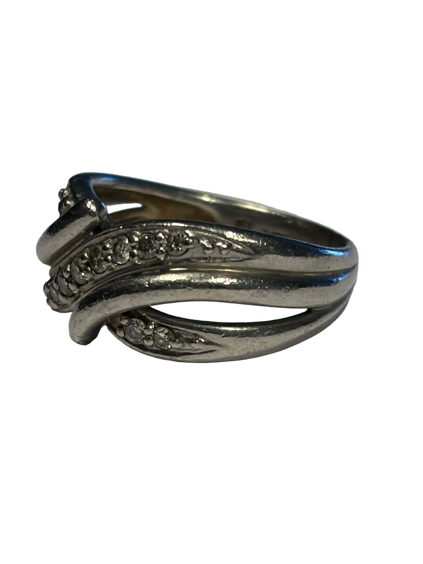 900 platinum and natural diamond ladies ring