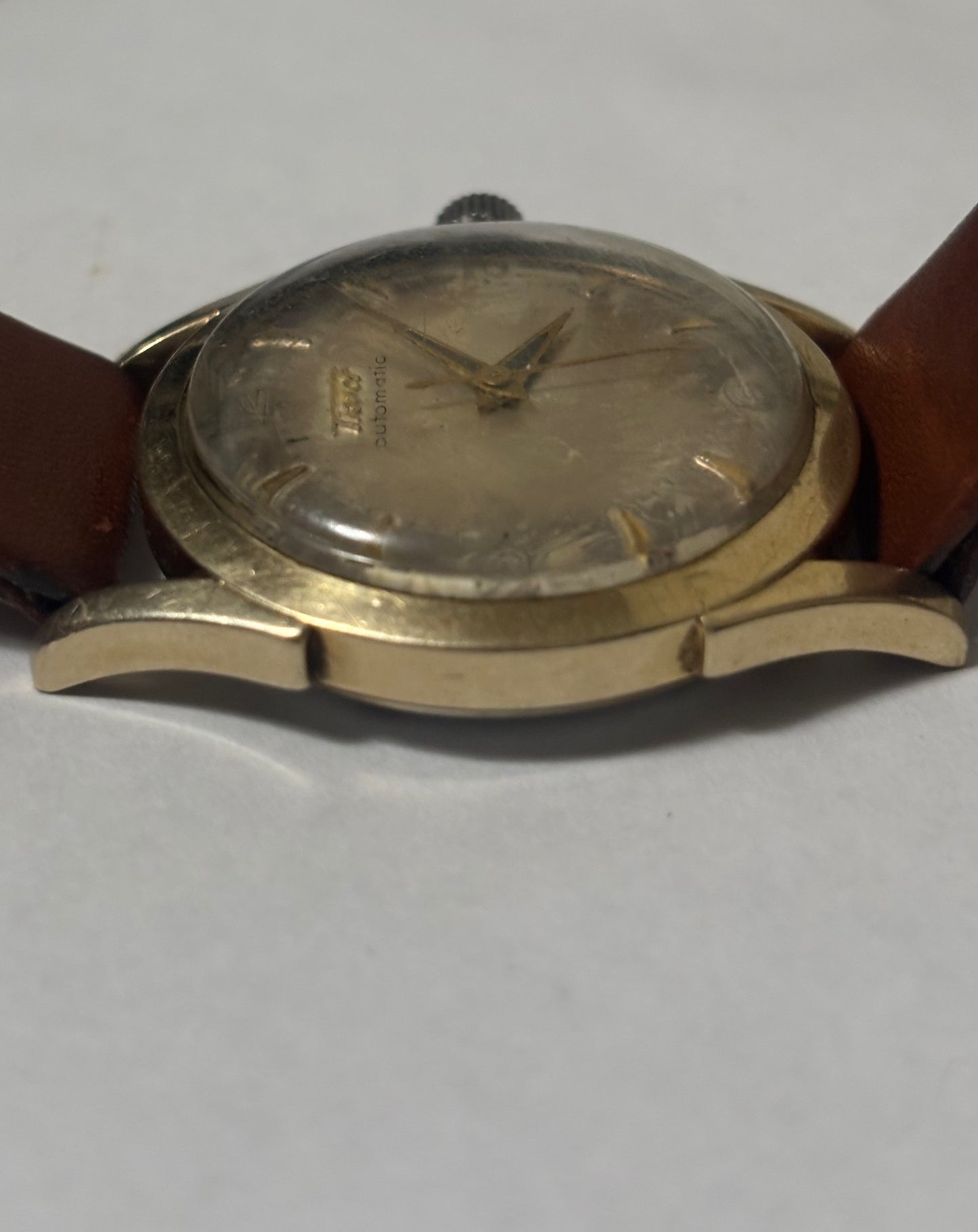 TISSOT BUMPER – TROPICAL DIAL PATINA – SWISS AUTOMATIC – 1950s–1960s