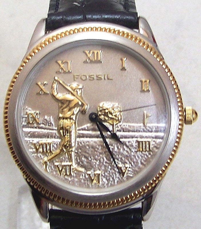 Men’s fossil golf watch two tone