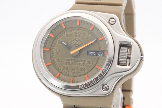 Seiko Cabane de Zucca JDM Giugiaro Dashboard Automatic Brown Watch 7S36-0250